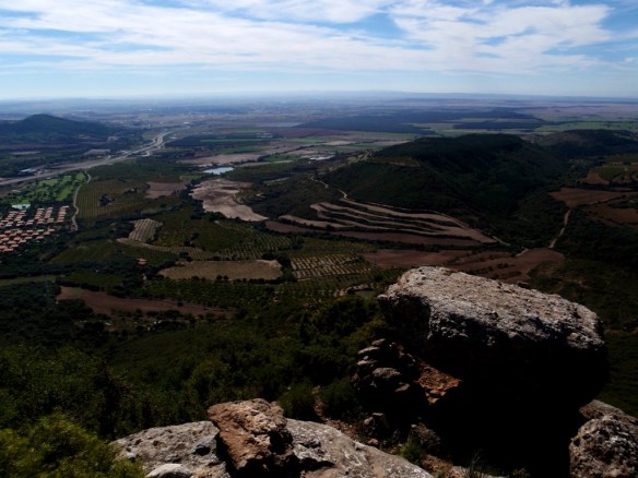 Vistas a la Hoya de Huesca desde la Sierra de Gratal