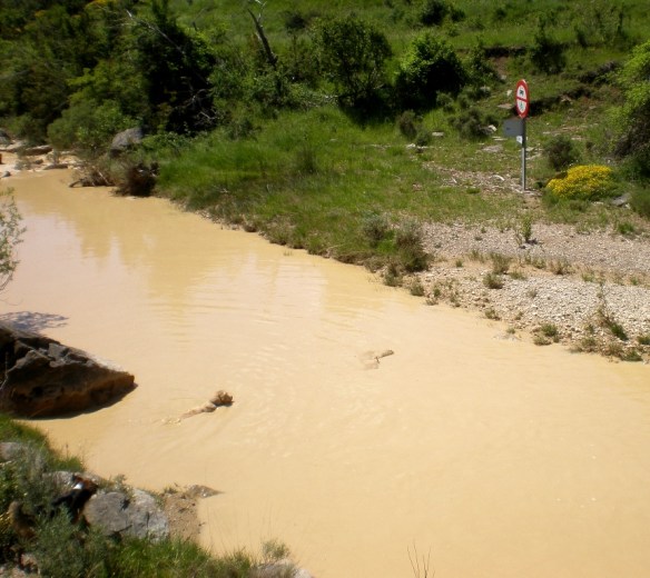 El Río Isuala en crecida