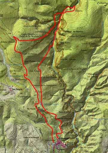 Mapa Oscuros del Vero