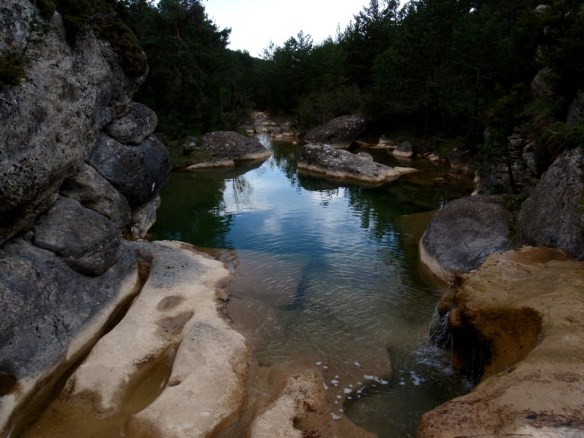 Las primeras pozas del Alcanadre