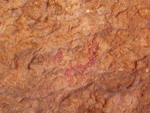 Una de las pinturas rupestres de Quizans