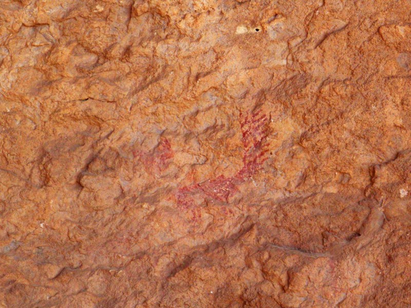 Una de las pinturas rupestres de Quizans