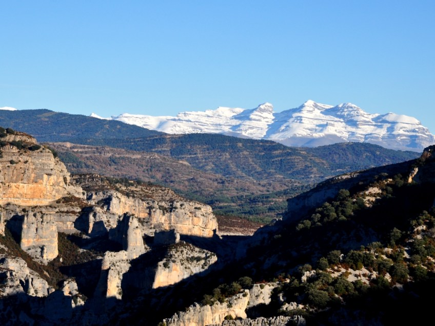 Vistas de la cresta de los Cagatés.