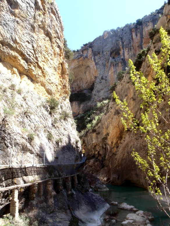 Las pasarelas en el Cañón del Vero