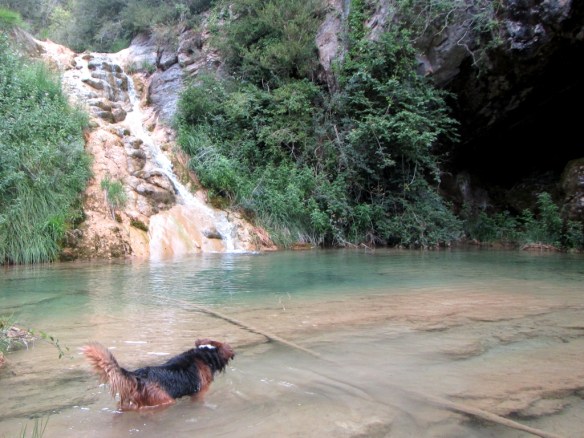 La primera poza en el Barranco de la Tosca