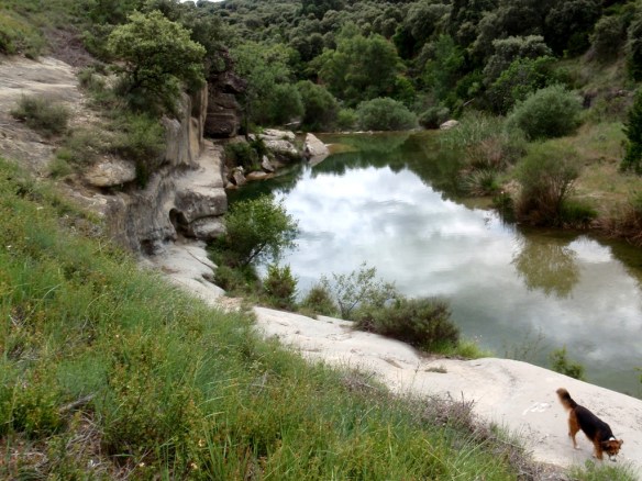 La poza que provoca el Azud de Sipán