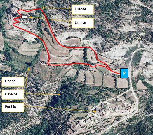 Croquis sobre el recorte de Sigpac