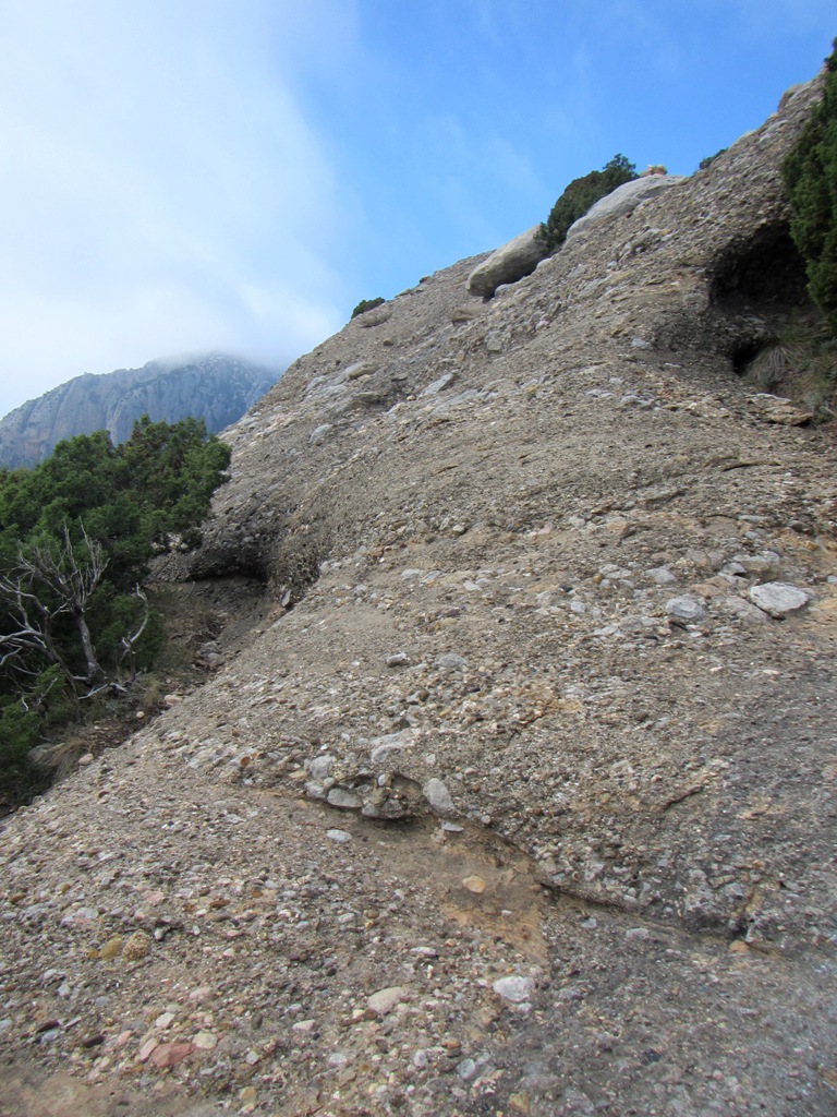 El paso más difícil de la bajada