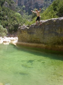 Una de las pozas cerca de la Fuente del Onso