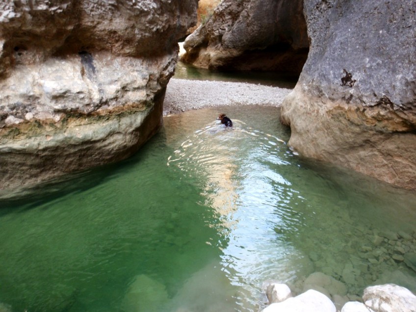 En la badina de la Cueva de los Cazadores