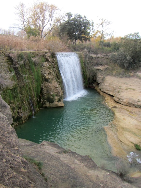 La poza y cascada principal del Azud de Pozán
