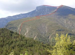 Croquis del itinerario