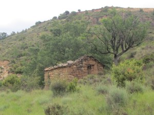 La borda en el Barranco del Valle de Onsera